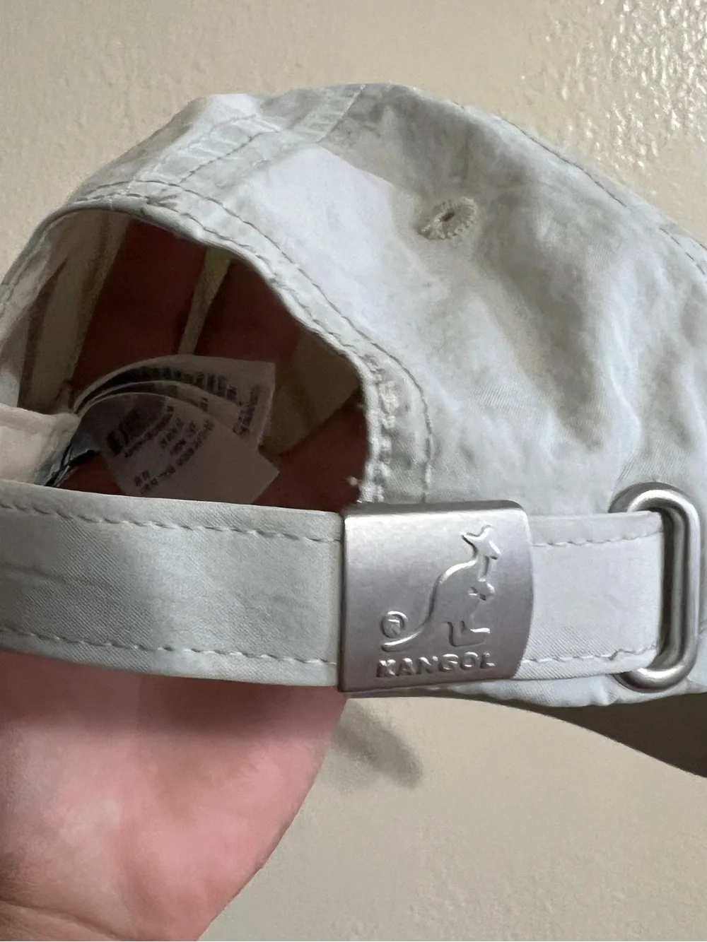 Kangol Baseball Cap Kids Large Light Gray Embroidered Logo